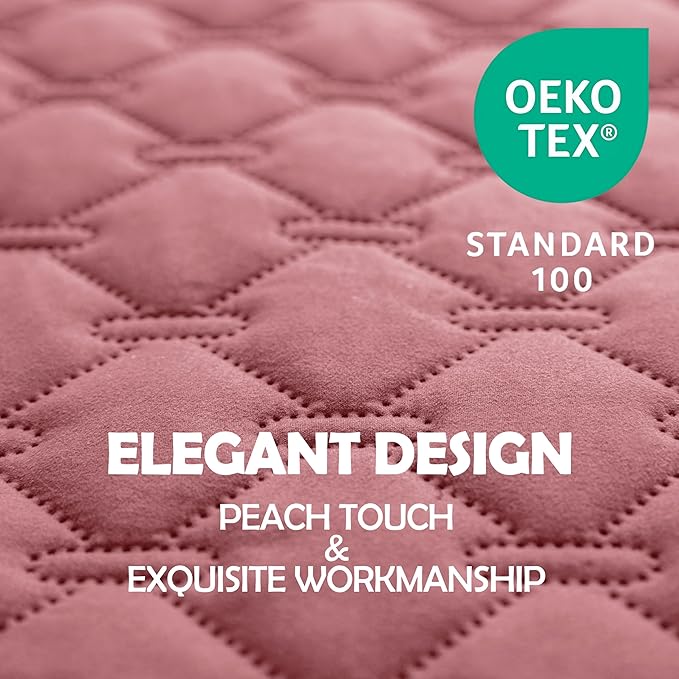 gogobunny 3X Stronger Waterproof Pet Blanket, Scratch Proof Furniture Protector for Dogs Cats, Reversible Cover 32x53 Inch, Dark Pink/Light Pink