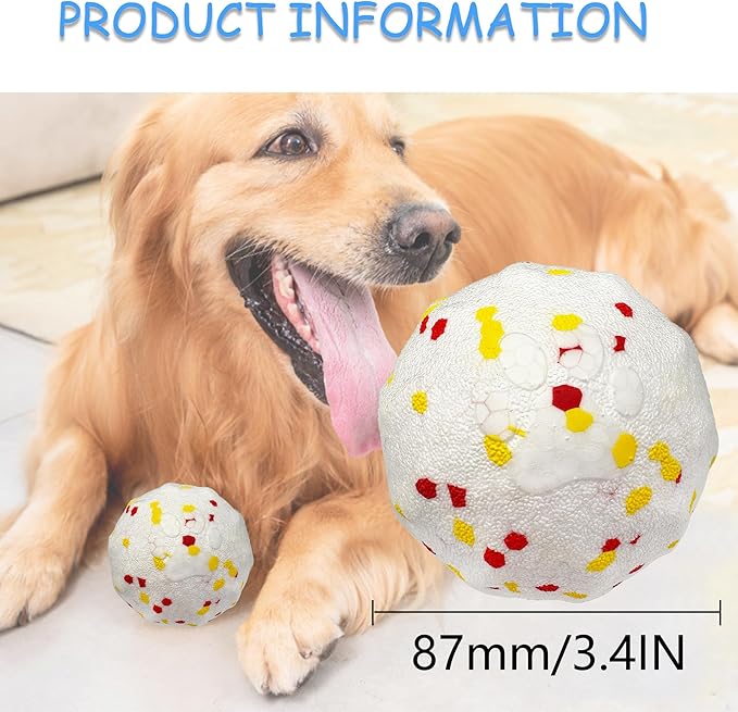 Interactive Dog Toys Dog Balls Activated Automatic Rolling Ball for Puppy Small Medium Dogs Smart Jumping Automatic Moving Bouncing and Rotating Ball Vibrating Keep Them Busy