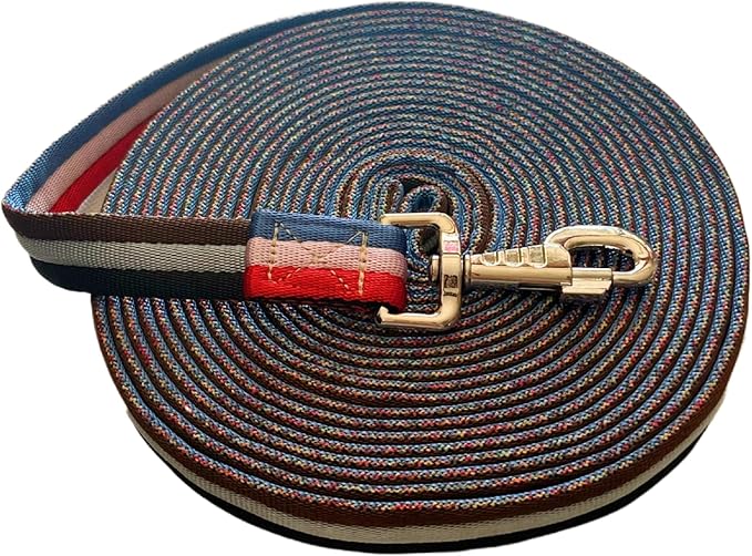 Premium Horse Training Lunge Line with Alloy Trigger Buckle for Accurate Equestrian Training of 26 Foot (8 Meters)