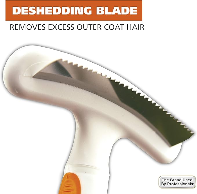 Wahl 2-in-1 Combination Double Row Pet Rake with Hair Shedding Blade for Dog or Cat Fur by The Brand Used by Professionals – Model 858424