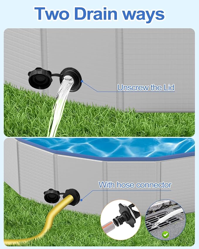 Dog Pool for Medium Dogs, Foldable Plastic Pool for Dogs Slip-Resistant (40''x 12'')