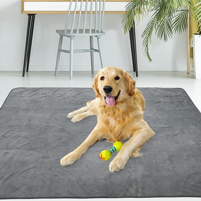 Washable Dog Pee Pads 36x48 2Pack Reusable Whelping Pads, Absorb Dog Mats Non-Slip Puppy Training Pads for Whelping, Potty, Training, Playpen, Crate
