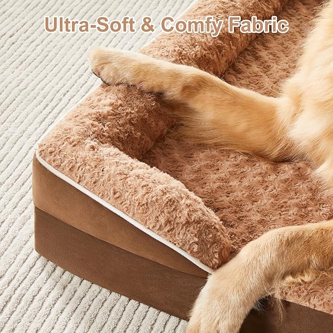 WNPETHOME Dog Beds for Large Sized Dogs, Washable Orthopedic Dog Couch Sofa Bed with Waterproof Lining & Non-Skid Bottom for Pet Sleeping