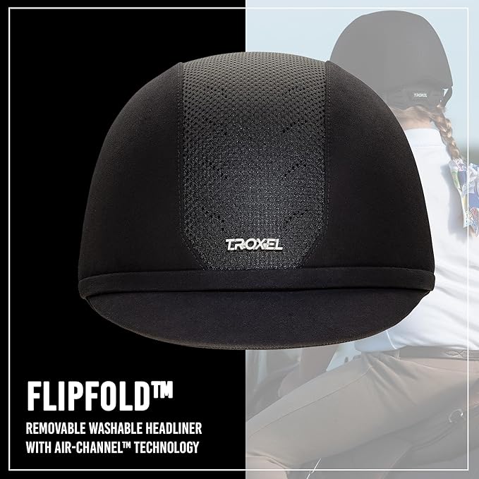 Troxel ES Sleek Horse Riding Helmet, Low-Profile, Self-Adjustable Design, Safety Horseback Riding Gear