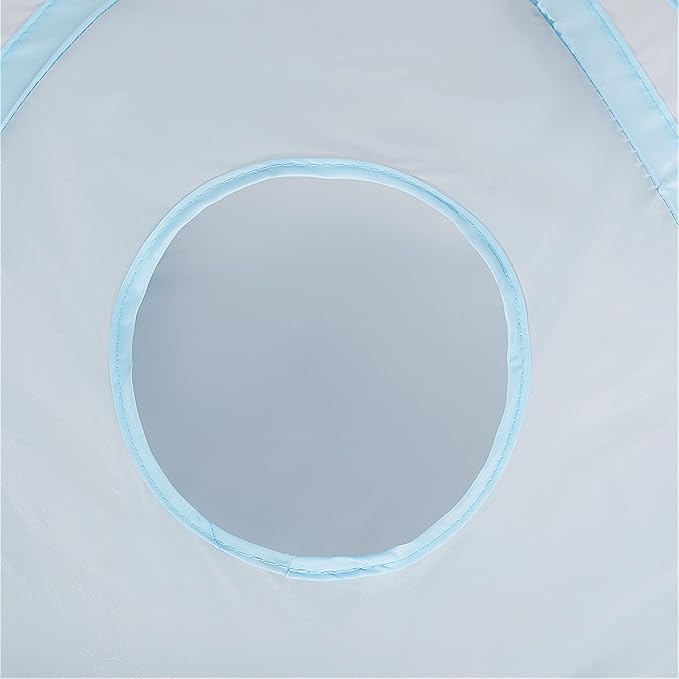 Tempcore 3-Way Collapsible Cat Tube Toys, Indoor Cat Tunnels with Peek Hole Toy Ball, Light Grey