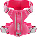 BARKBAY Dog Harness No Pull with ID Tag Pocket - Heavy Duty, Reflective, Easy Control for Large Dogs(Pink,XL)