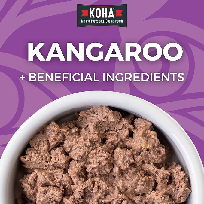 KOHA Limited Ingredient Diet Kangaroo Pate for Cats - Single Meat Cat Food for Sensitive Stomachs - Pate Kangaroo Cat Food with No Fillers, 5.5 oz - Trial Pack (3 Cans)