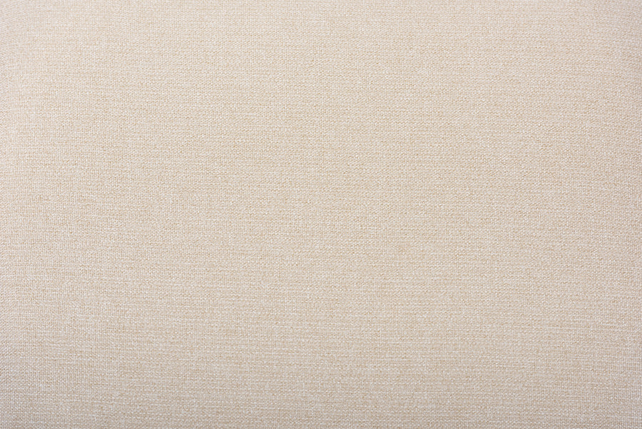 Baxton Studio Sandrine Modern and Contemporary Light Beige Fabric Upholstered Walnut Brown Finished Wood Ottoman