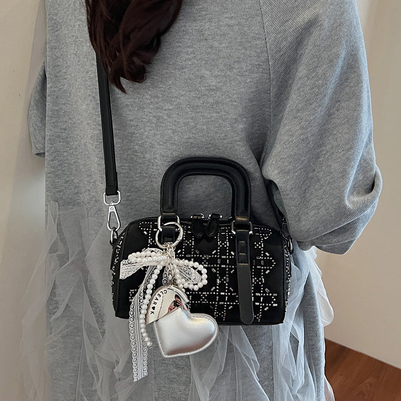 Korean-style Minimalist Versatile Niche Cylindrical Tote Bag