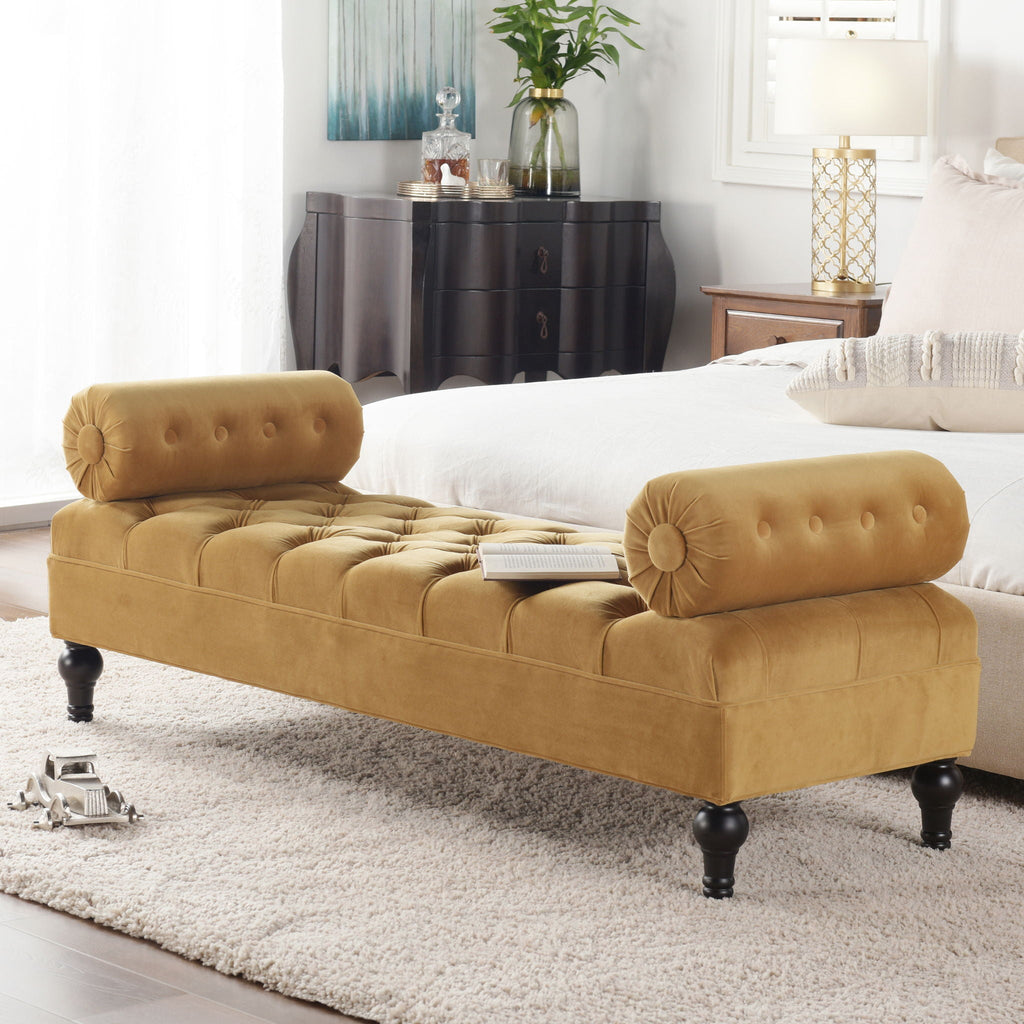 Lewis Bolster - Arm Entryway Bench