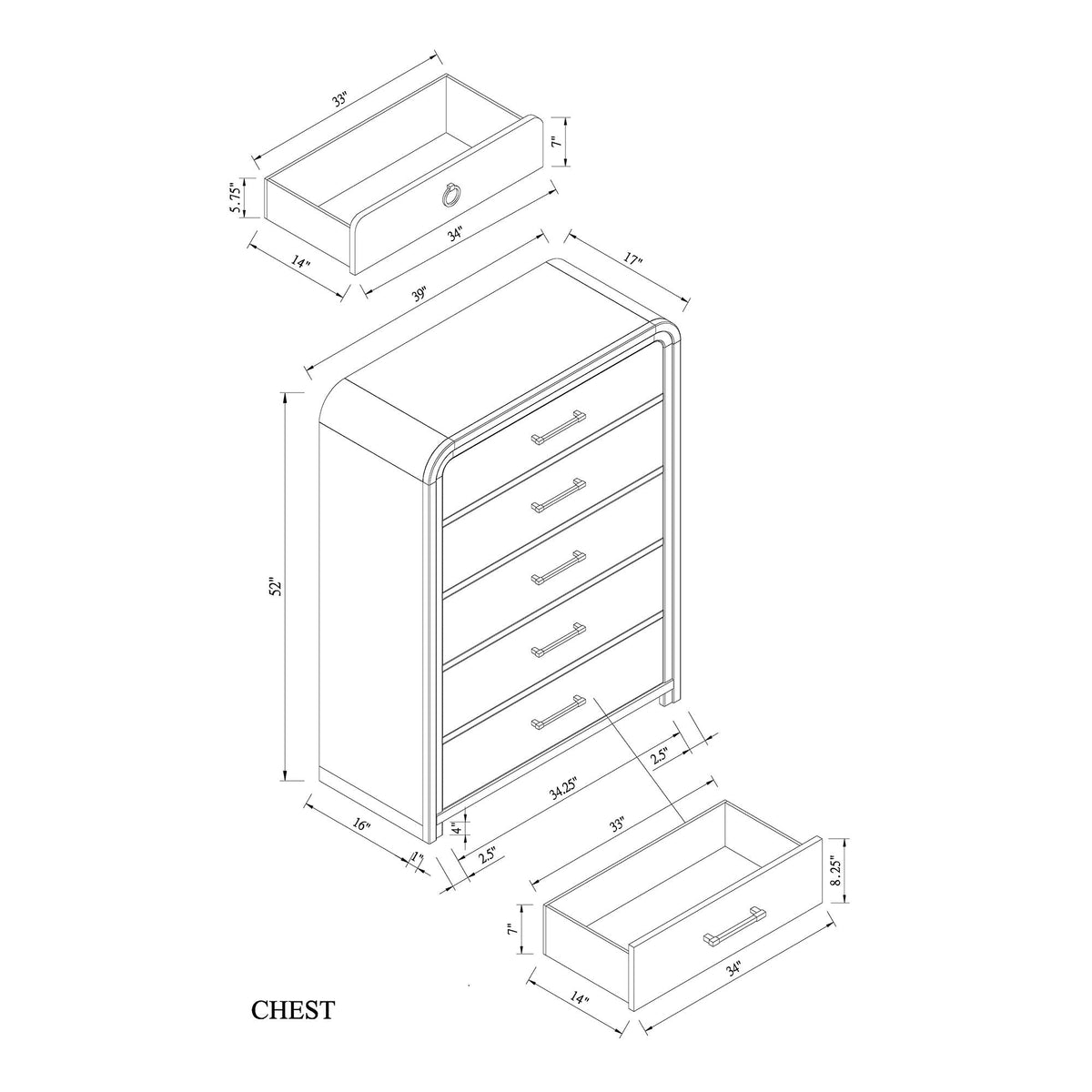 Malco - 5 Piece Bedroom Set