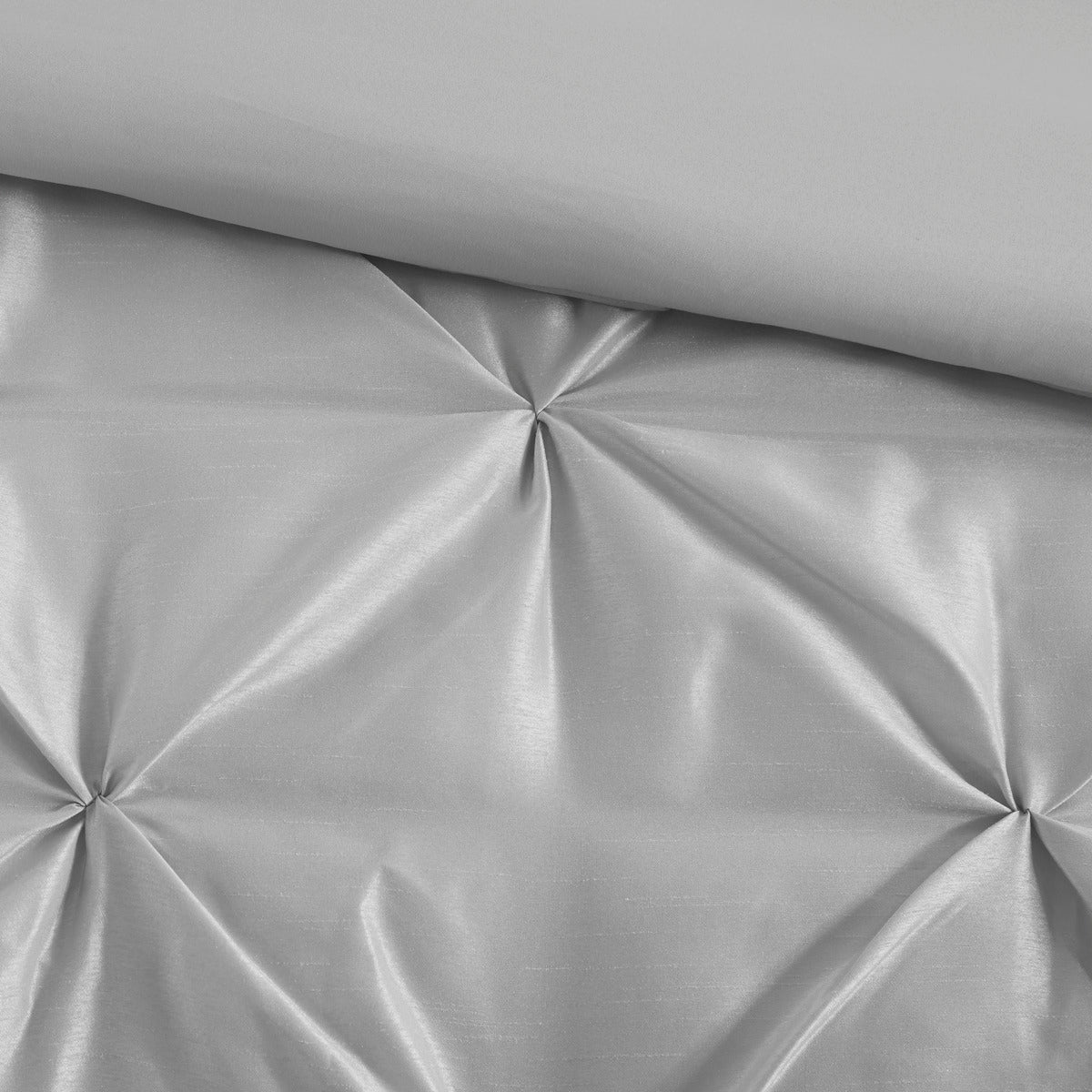 7 Piece Tufted Comforter Set Grey King