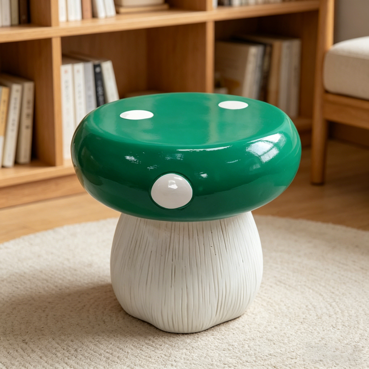 Mushroom Model Resin Stool
