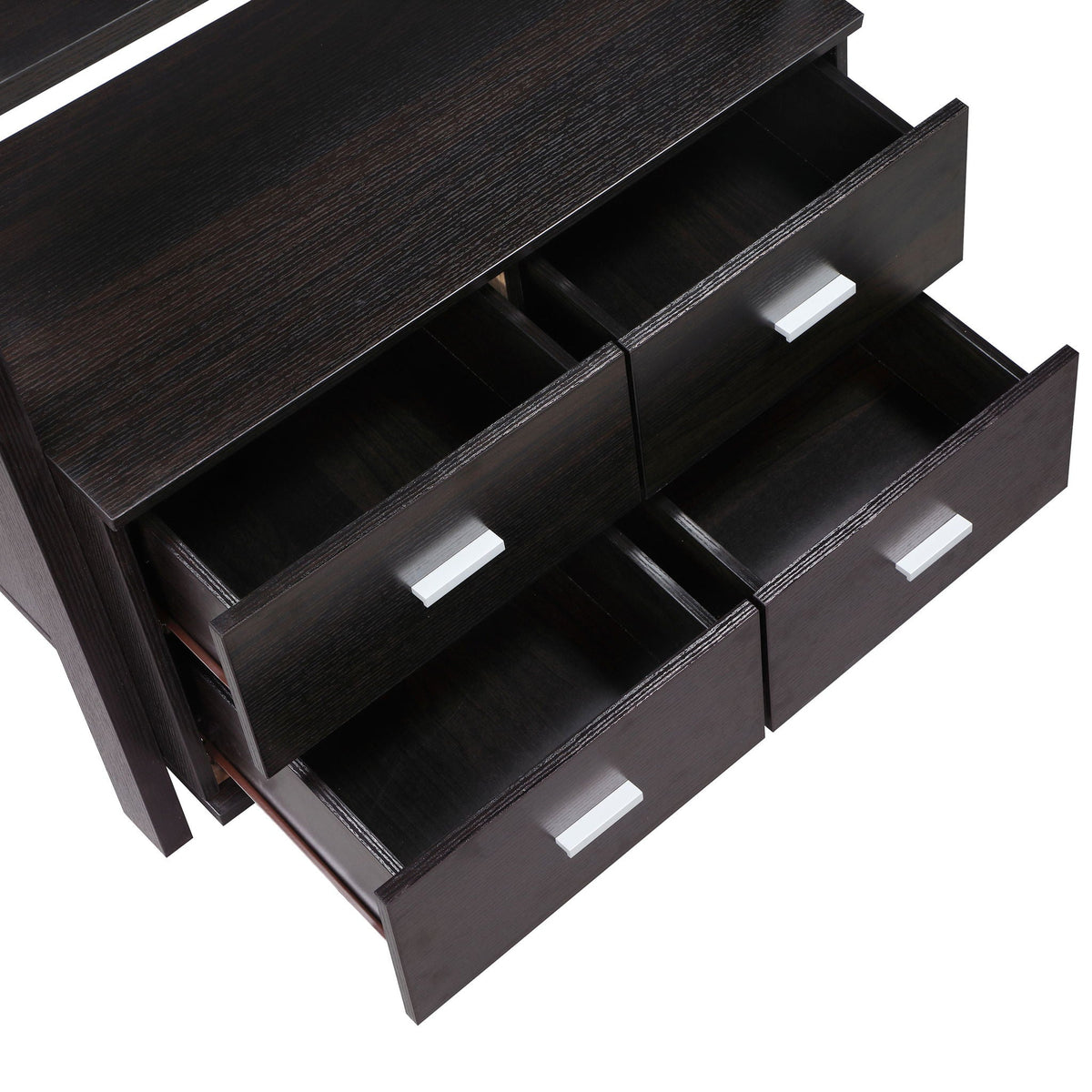 Blackburn - 3 Piece Ladder Bookshelf Set With Modular Design - Cappuccino