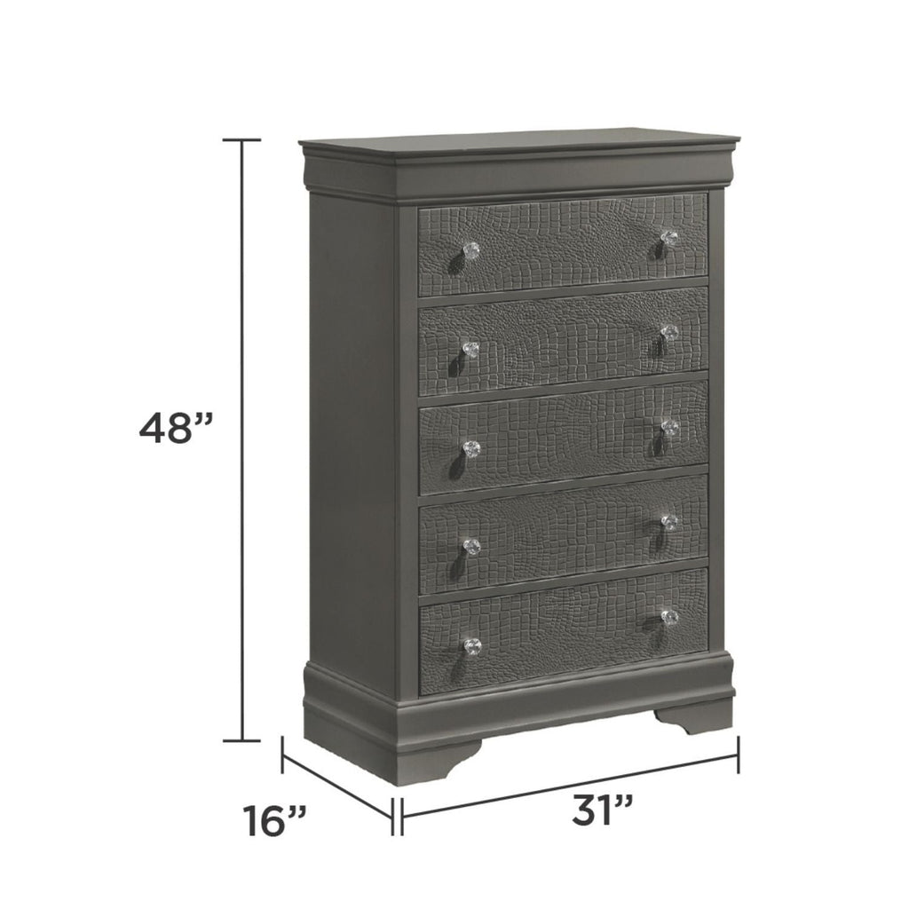 Blaze - Modern Bedroom Set With LED Headboard