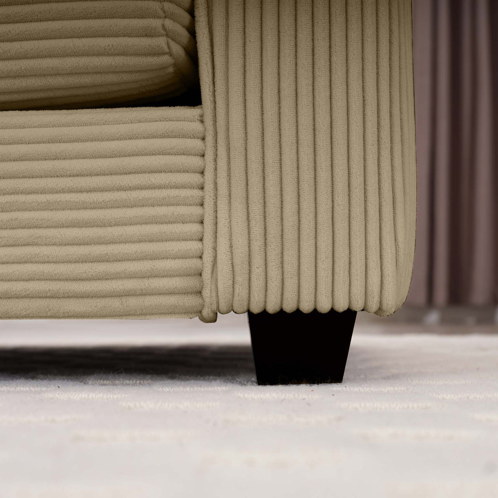 Modern Classic Fabric Single Chair Deep Seat Sofa With Pillow