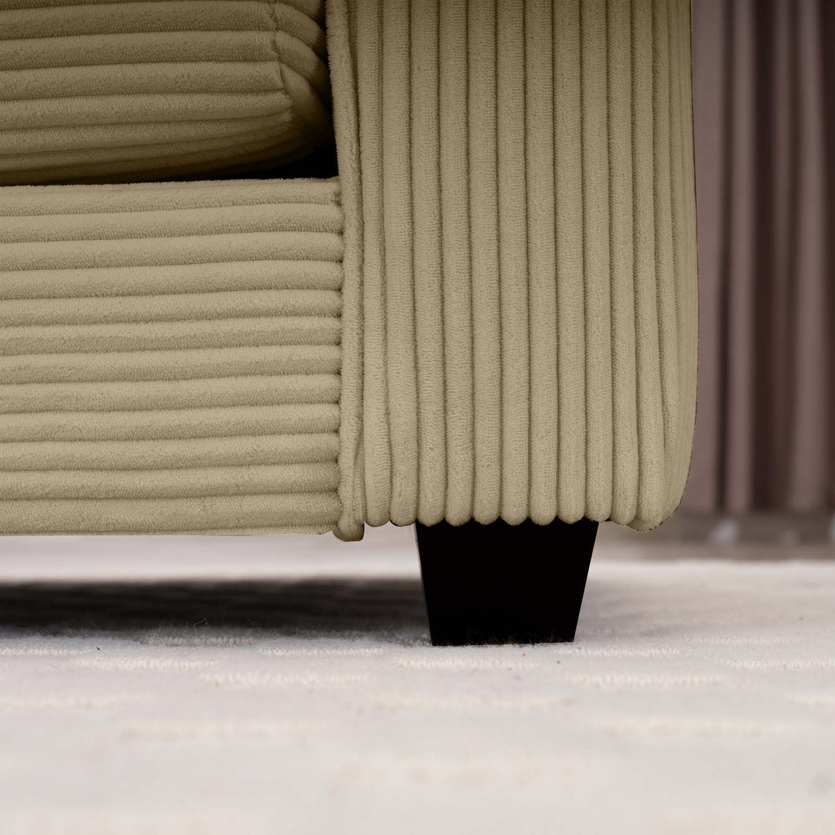 Modern Classic Fabric Single Chair Deep Seat Sofa With Pillow