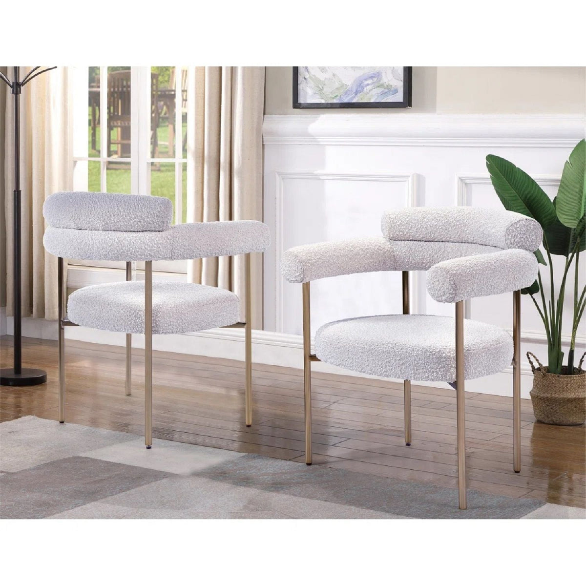 Dining Chairs With Armrests (Set of 2)