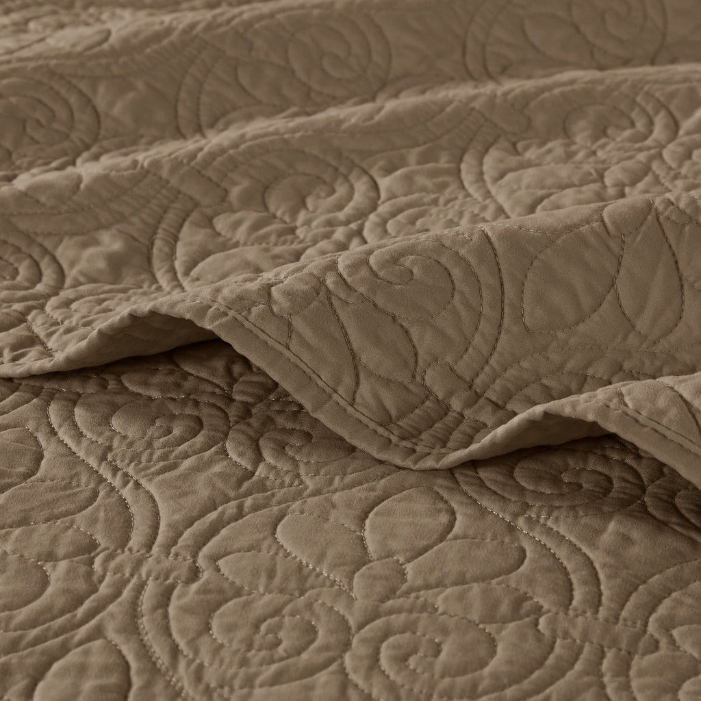 Reversible Quilt Set Mocha King/Cal King