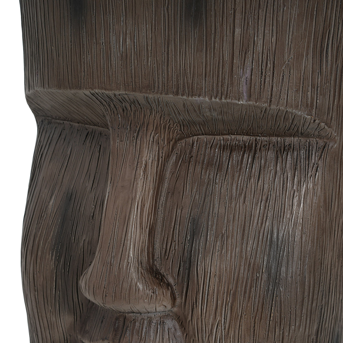 Outdoor Side Table Easter Island Moai Statue Pedestal