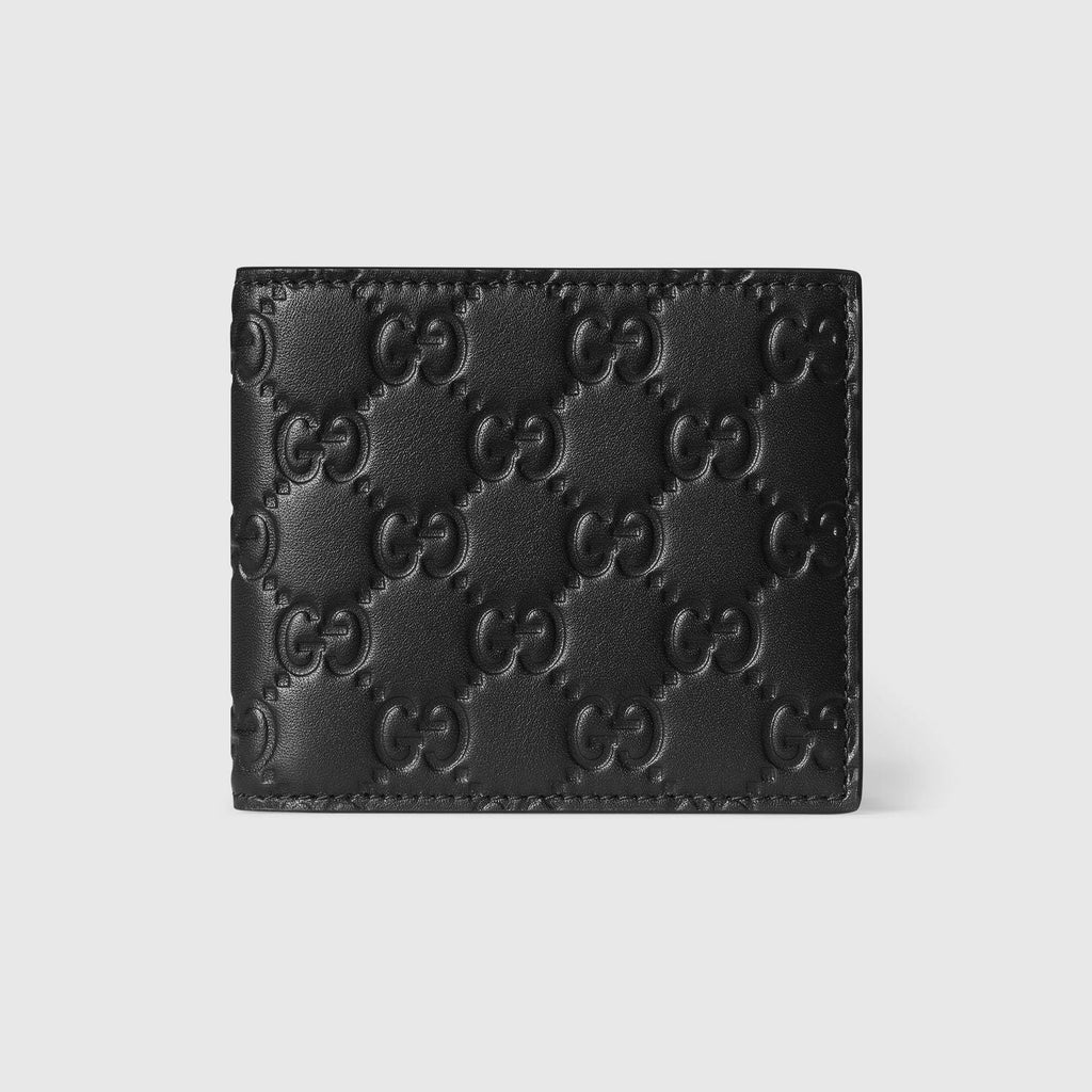 GUCCI Mini Bi-Fold Wallet with Embossed Pattern