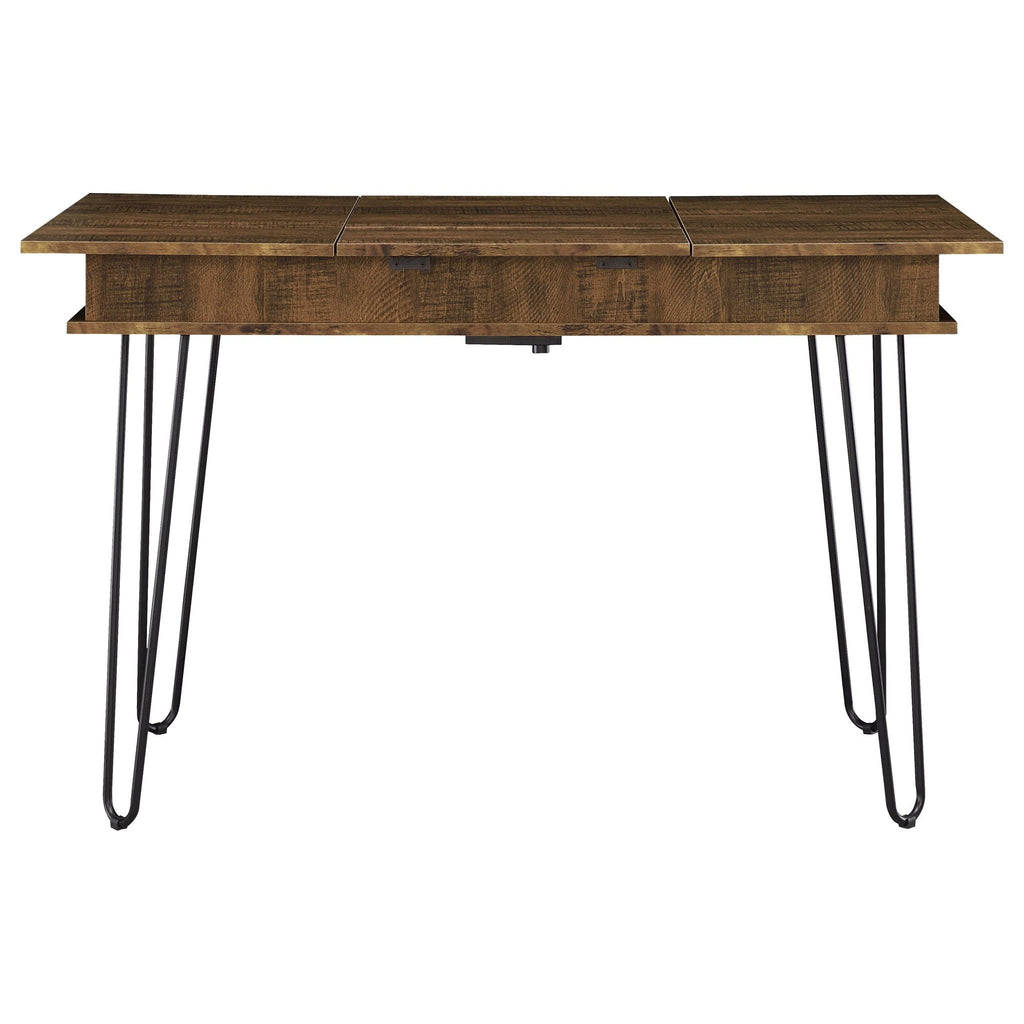 Writing Desk With 4 Hidden Storages - Brown