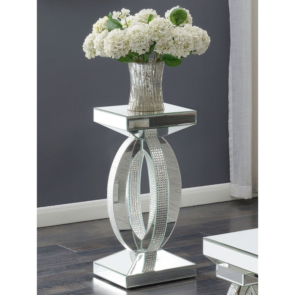 Empire - Square Side End Table - Silver