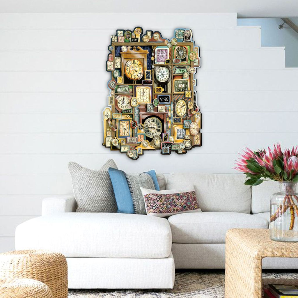 Telling Time Whimsical Wall Art by Laura Seeley - Love Family Kids Decor - 8513014-LS