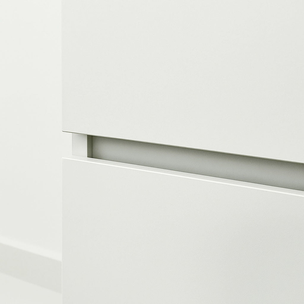 Elise - Modular Closet System With Mirror - White - Wood