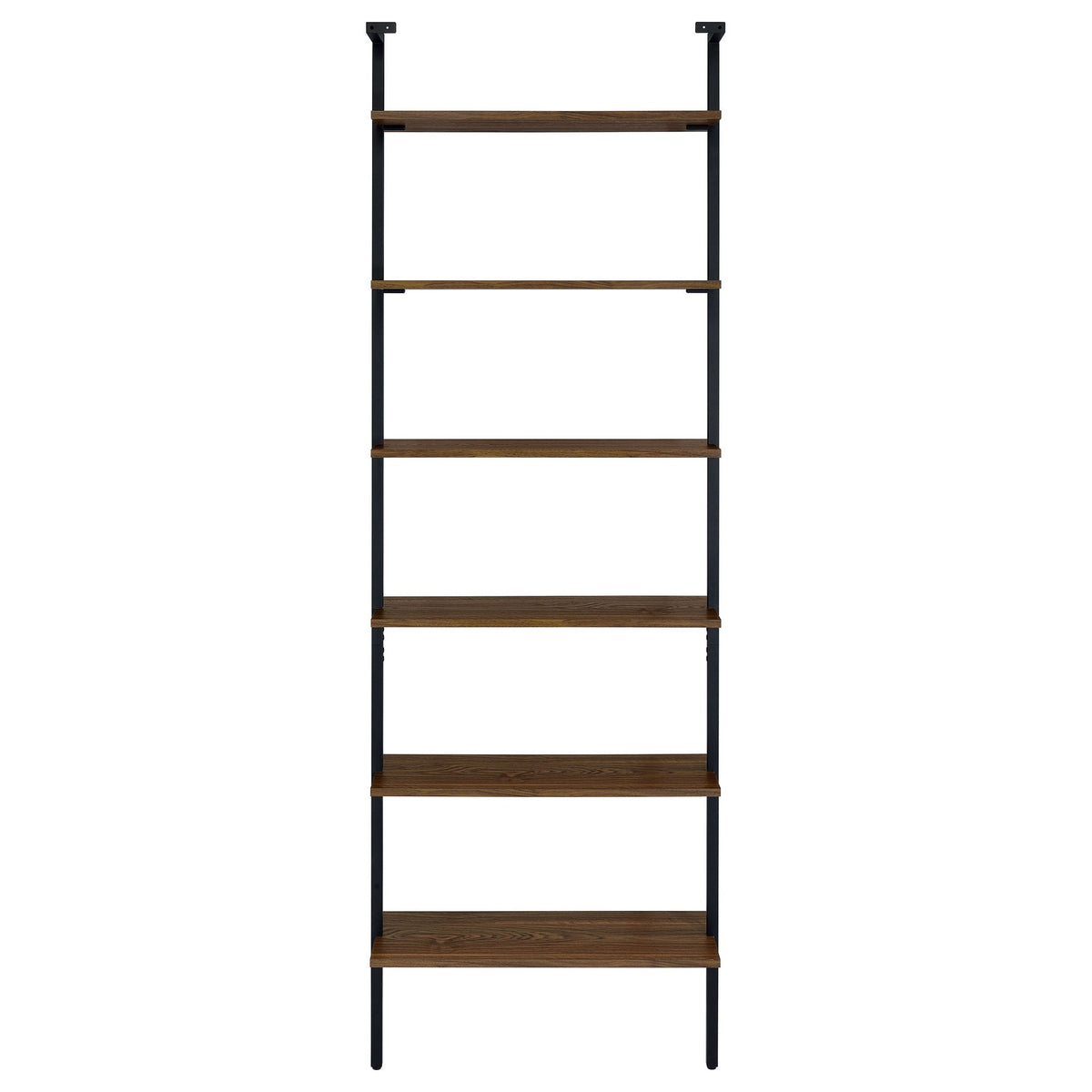 Christy - Owens - 6 Shelf Wall Bookshelf - Walnut