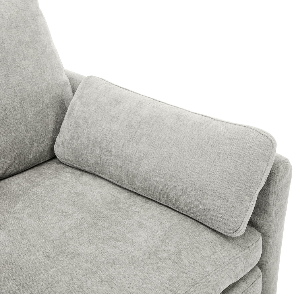 Cozy Upholstered Cushion Armchair For Living Room