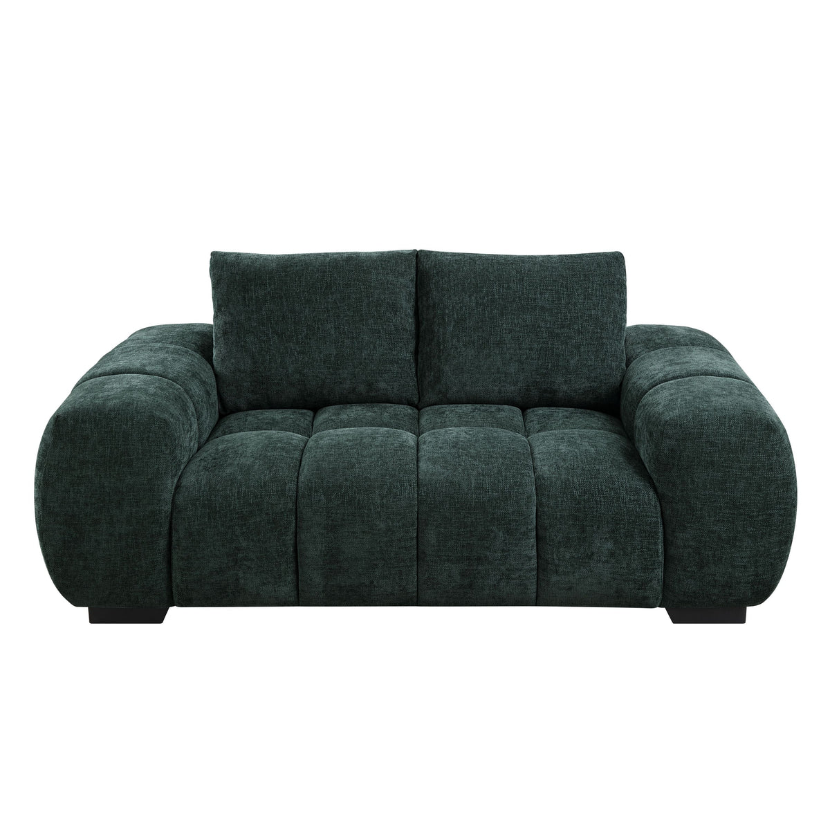 Ferrand Green Chenille Loveseat