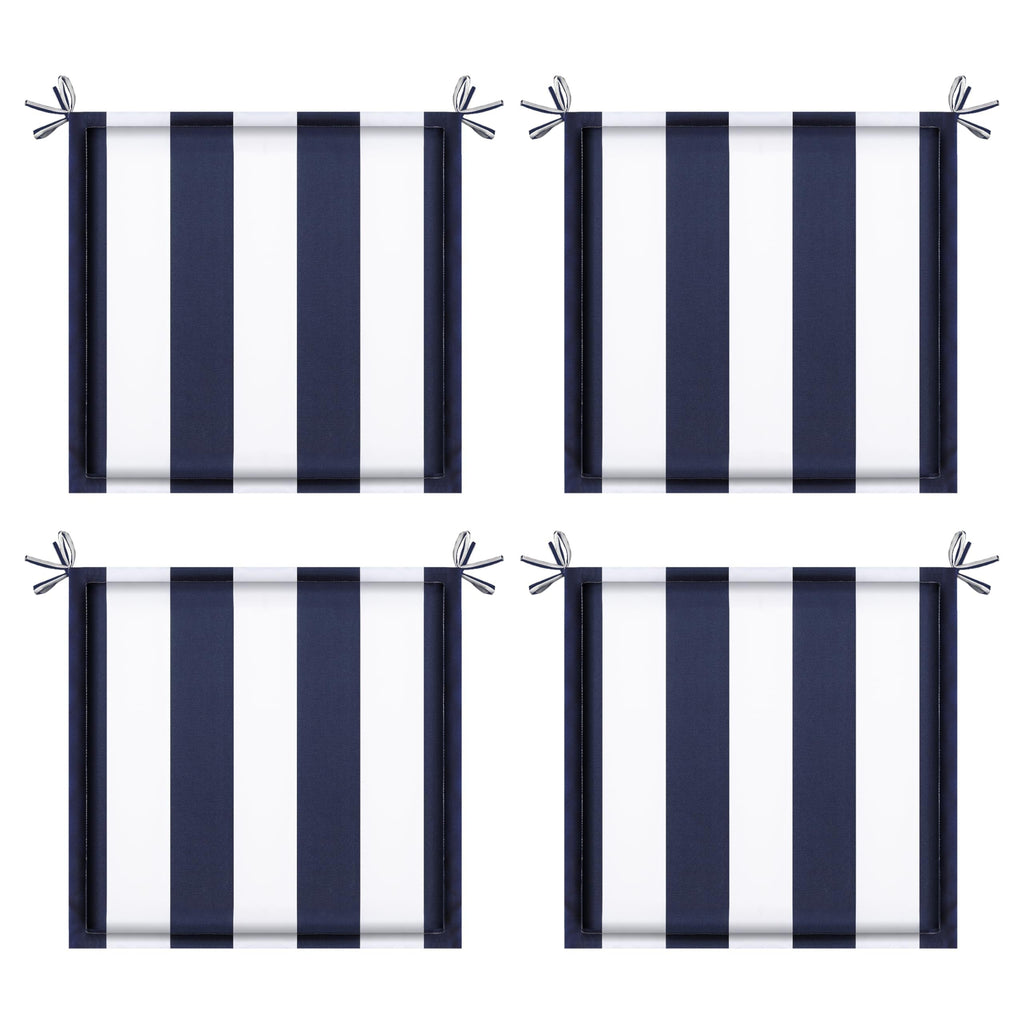 4PCS Outdoor Patio Seat Cushion Replacement with Ties