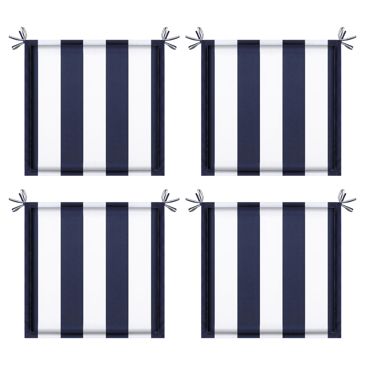 4PCS Outdoor Patio Seat Cushion Replacement with Ties