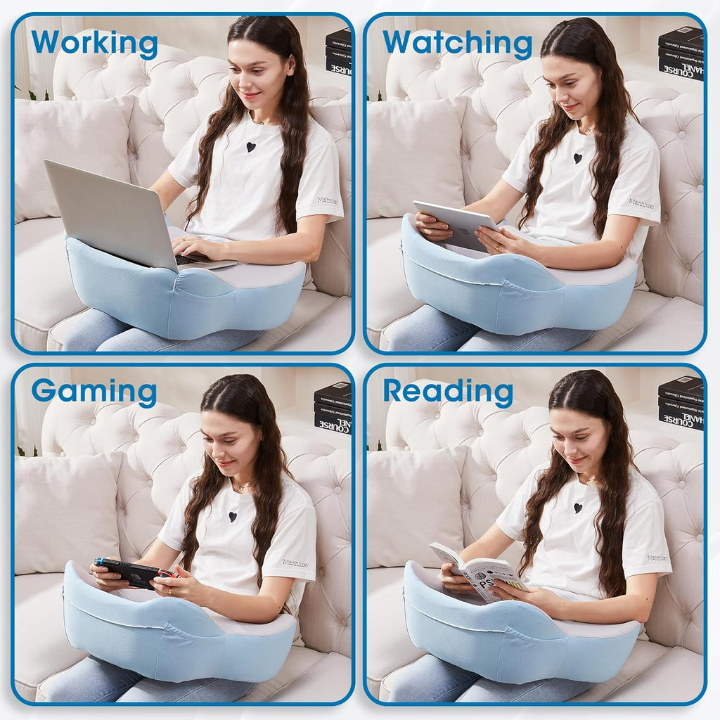 Lap Desk, Lap Desk for Laptop with Cushion, Laptop Desk, Laptop Stand for Bed, Computer Stand Table Workstation for Bed Sofa Couch or Travel
