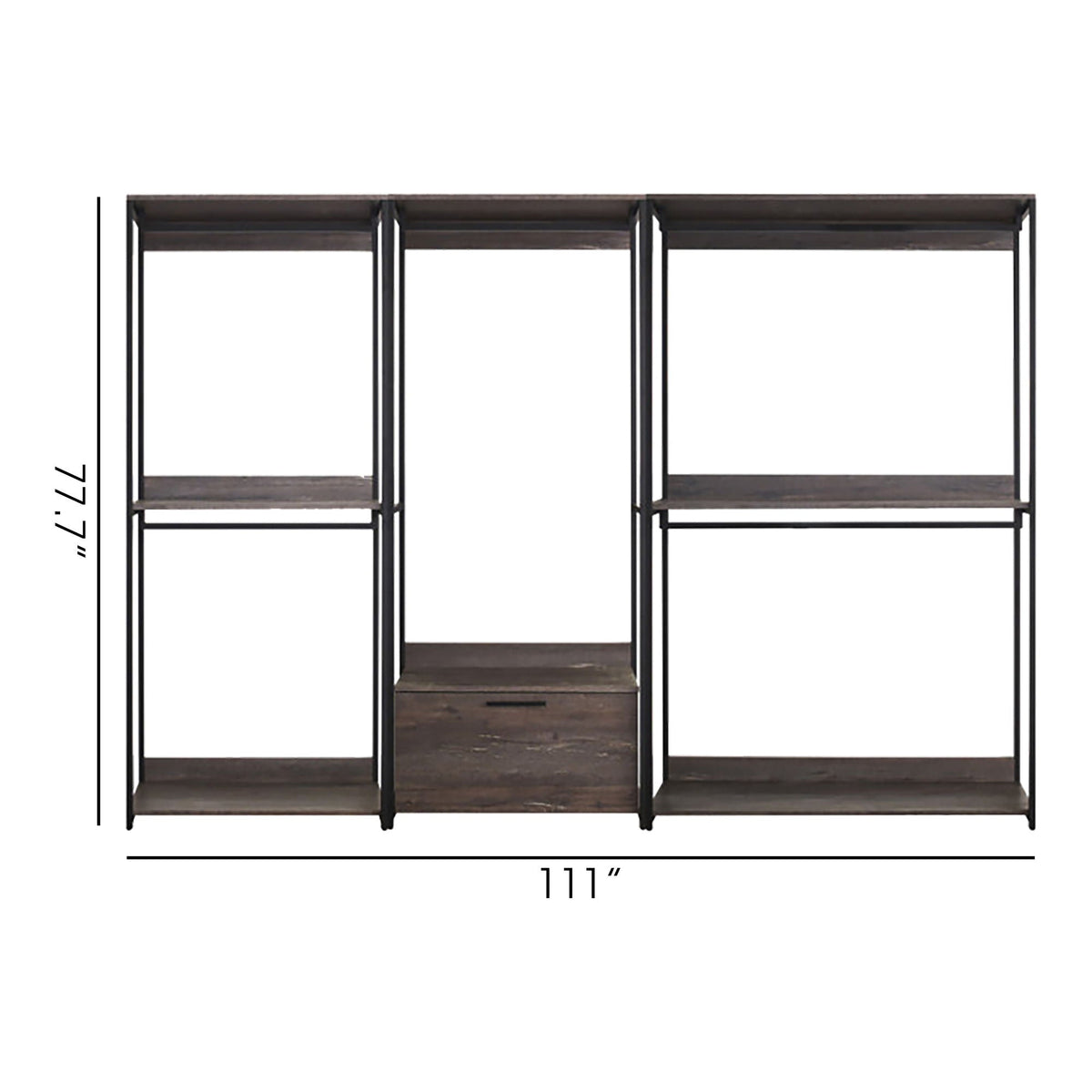Monica - Walk-In Closet System & Modular Design - Rustic