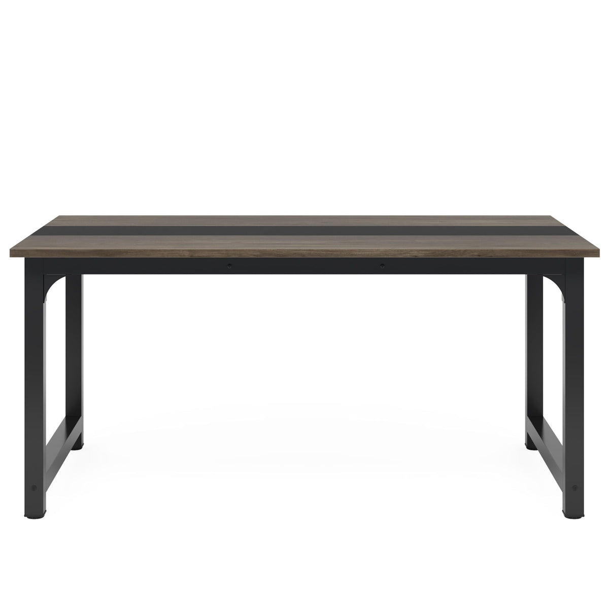 Large Computer Desk With Steel Frame for Home Office Workstation