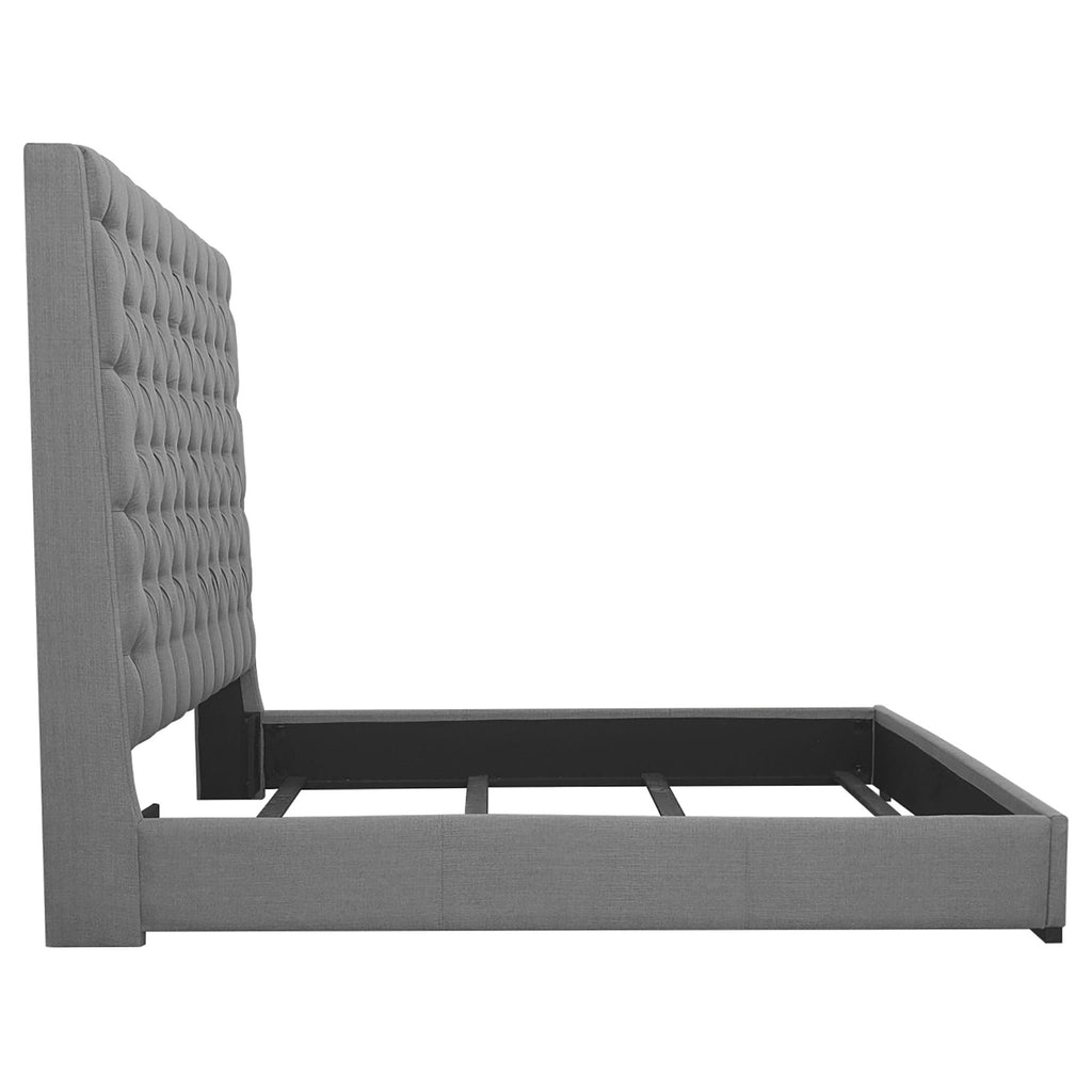 Copper - Tufted Upholstered Panel Bed