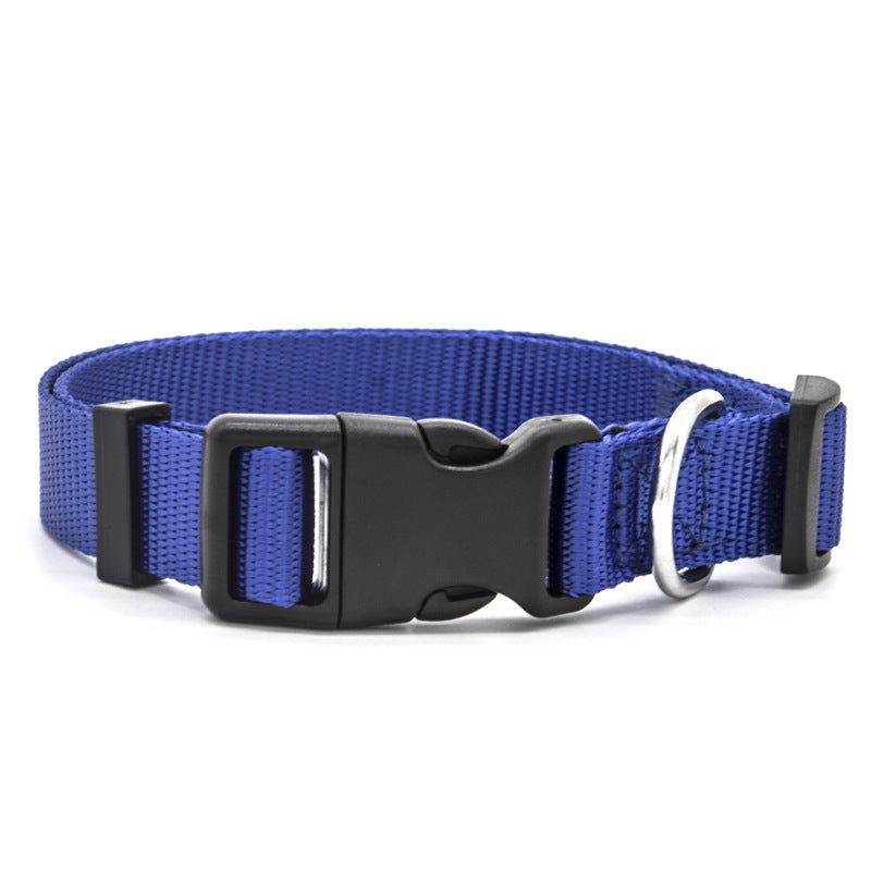 Soft Nylon Pet Collar – Adjustable Dog & Cat Collar with Metal D-Ring
