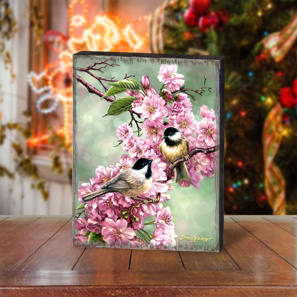 Spring Blossoms Wooden Wall Art by D. Gelsinger - Easter Spring Decor - 95671B-DG