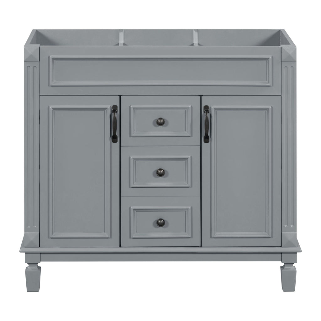 Bathroom Vanity Cabinet With 2 Soft Closing Doors And 2 Drawers