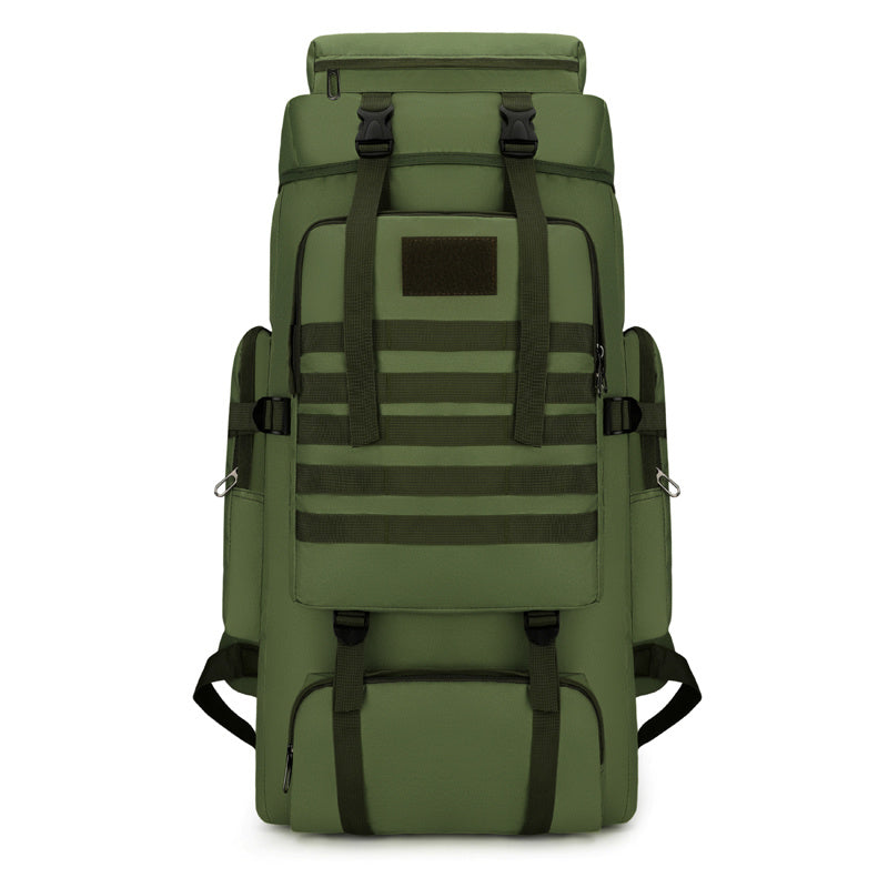 Canvas Large Capacity Backpack Travel Bag Men's Backpack Outdoor Sports Mountaineering Bag Hiking Retro Military Bag