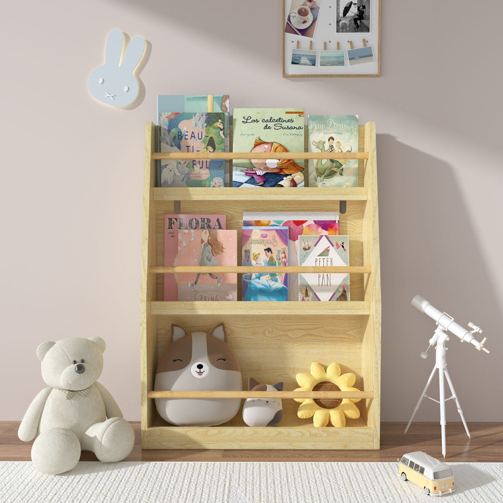 3 Tier Book Shelf, Compact Storage For Bedrooms