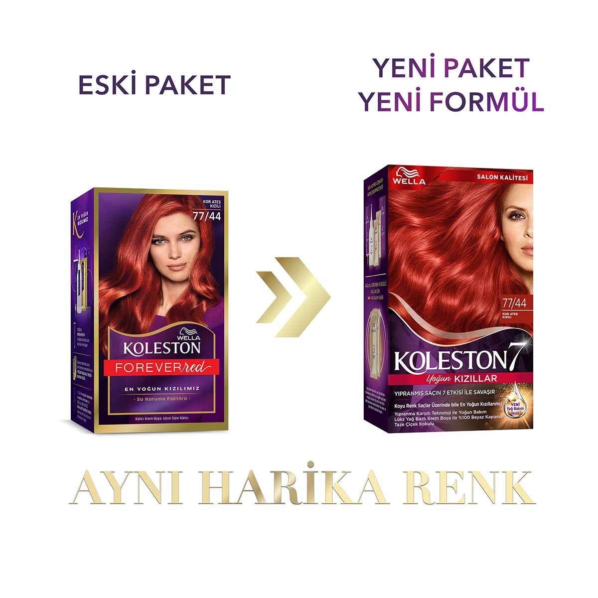 Wella Koleston Supreme Hair Color 77/44 Fire Red | 1 Kit