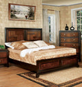 247SHOPATHOME IDF-7152EK Bed-Frames, King, Walnut