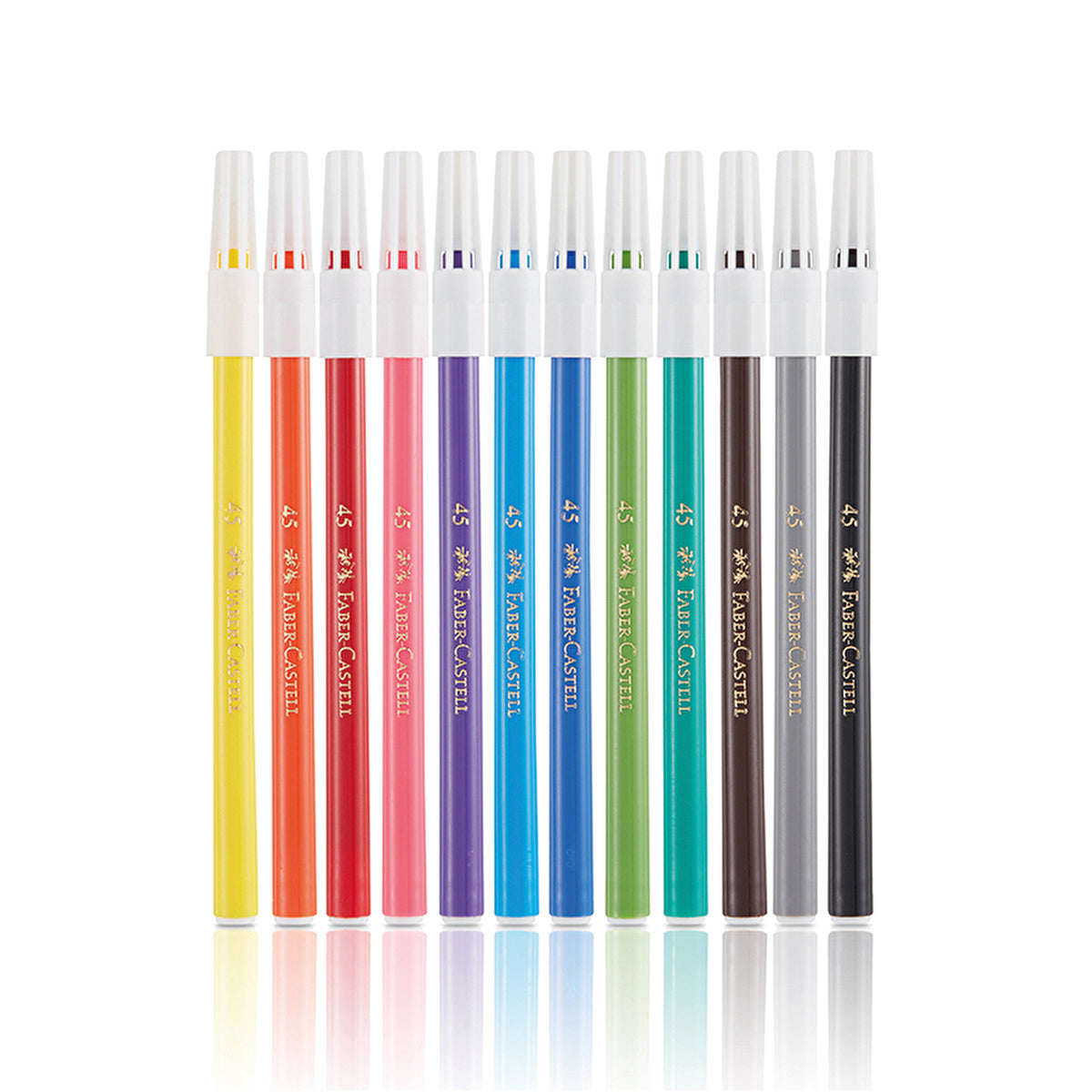 Faber Castell Washable Marker Set 12 Colors - Bright & Durable
