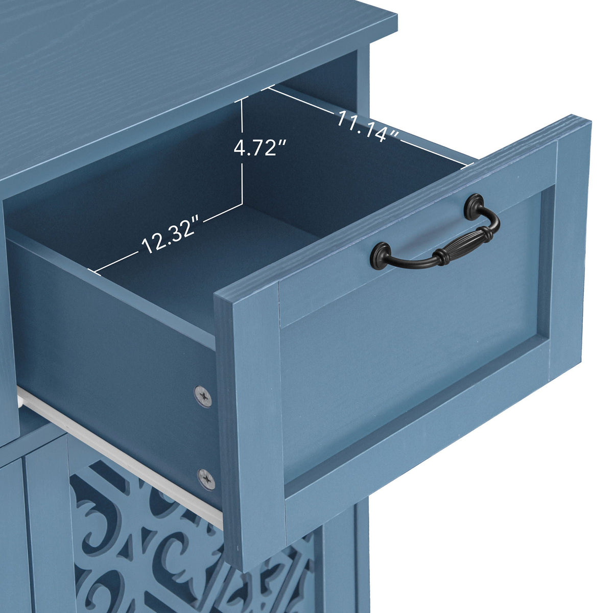 2 Door 2 Drawer Elegant Cabinet