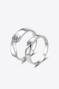 Sparkala™ Rhodium-Plated Inlaid Swirl Ring