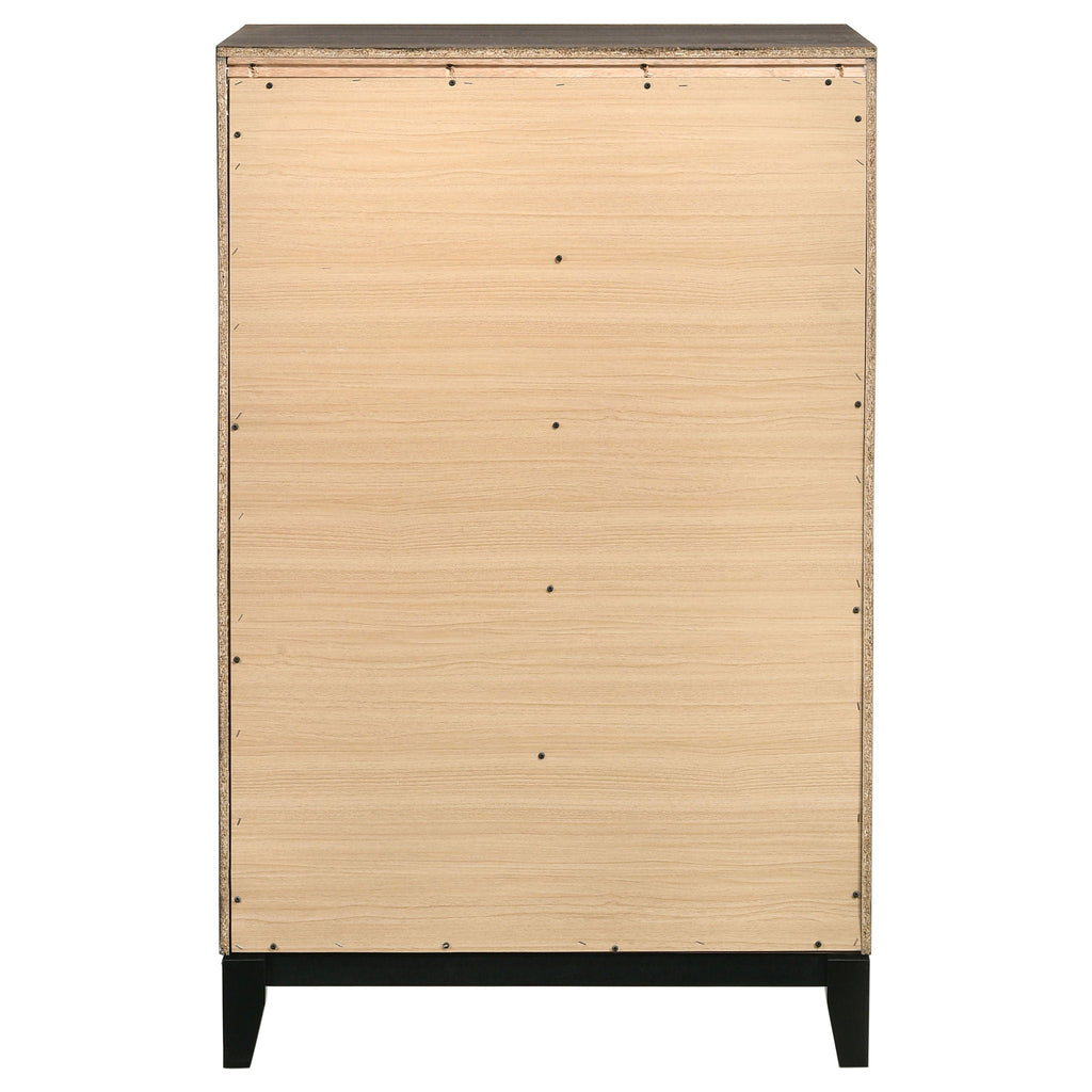 Gregory - 5 Drawer Chest - Smoke Gray