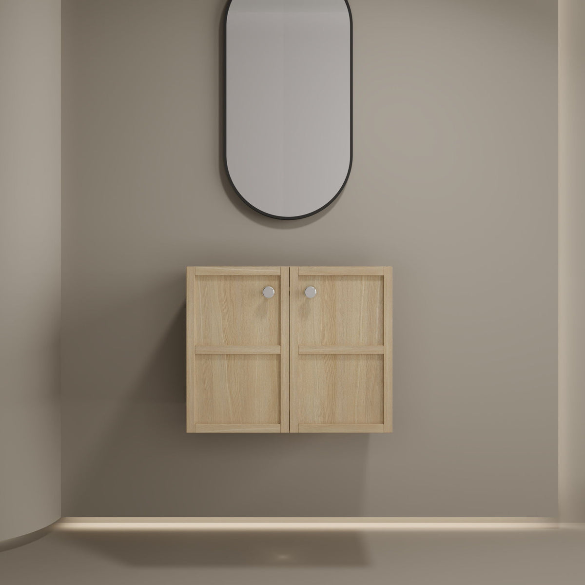 Modern Wall Mounted Bathroom Vanity With Soft Closing Doors